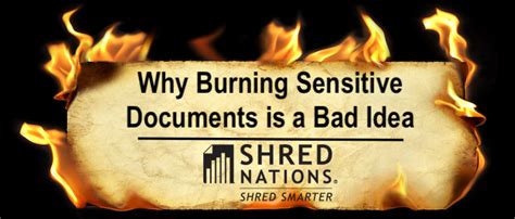 Burning Paper Documents Is A Bad Idea Video Shred Nations