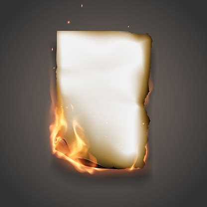 Burning Paper Stock Illustration Download Image Now Dishonesty