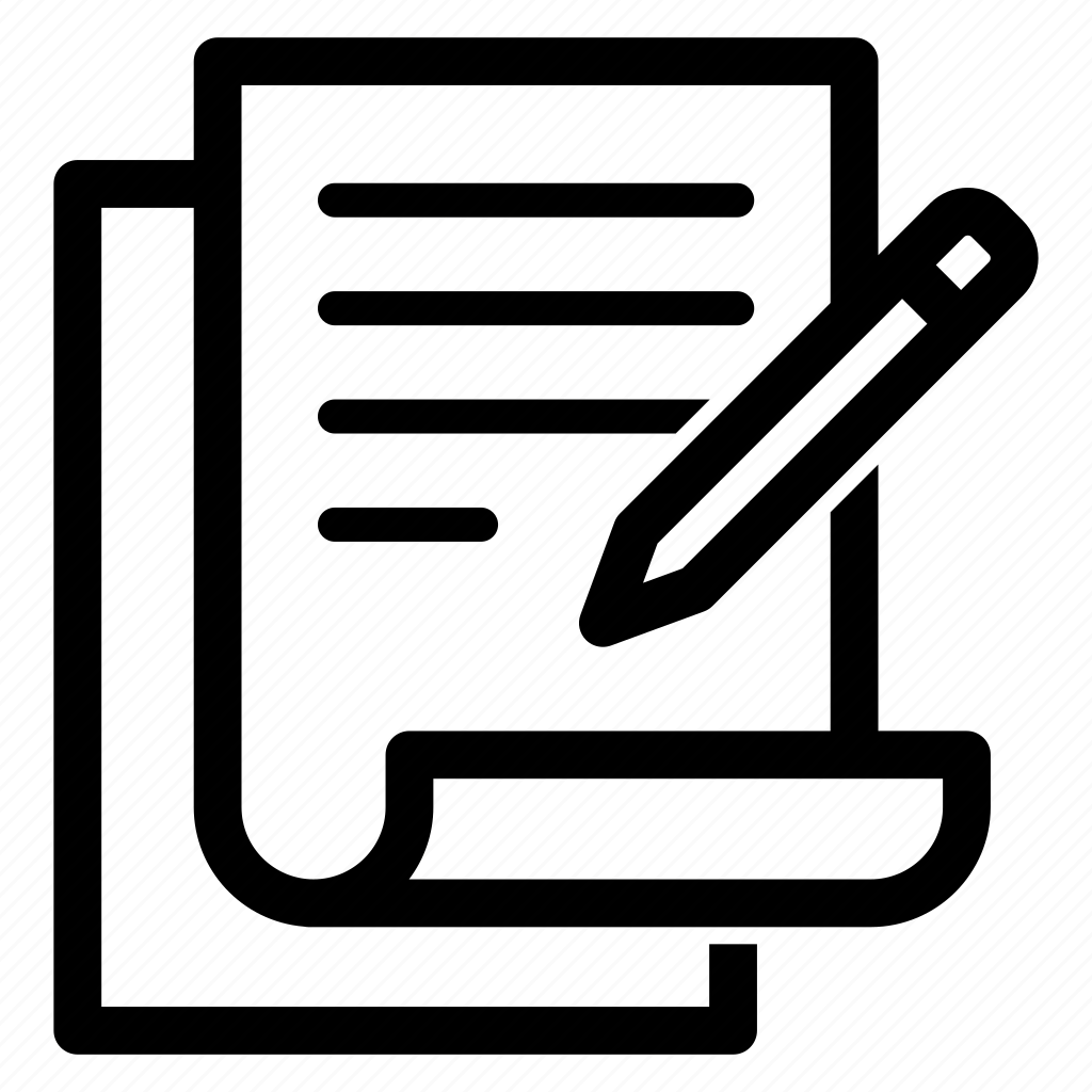 Burocracy Document Paperwork Signing Icon