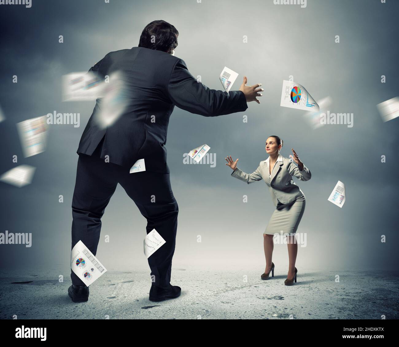 Business Paperwork Rival Corporate Negocios Paperworks Rivalries Rivalry Stock Photo Alamy