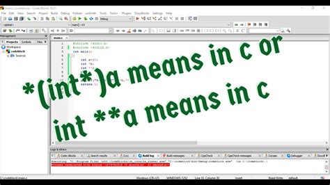 C What Does Int Mean In C Youtube