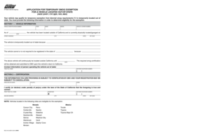 Ca Dmv Temporary Smog Exemption Fill And Sign Printable Template Online