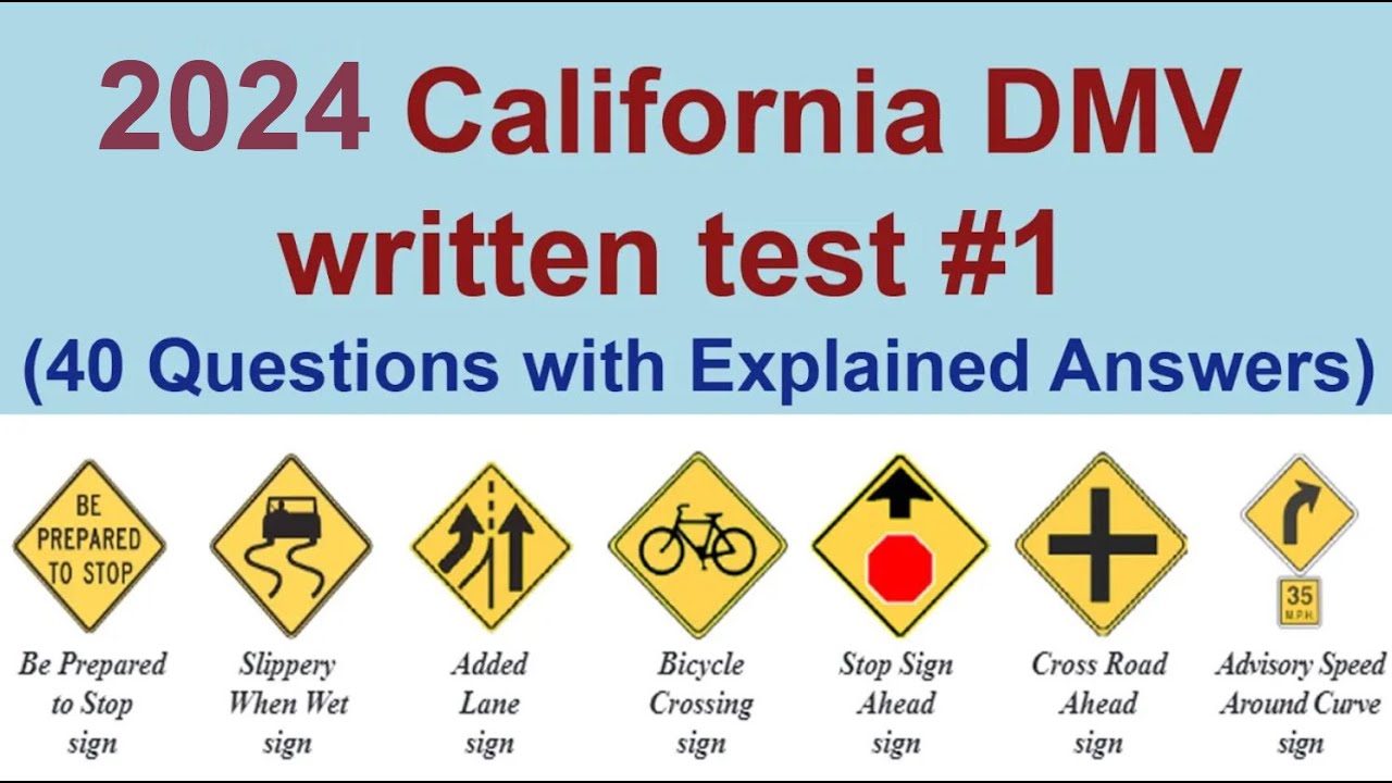 Ca Dmv Written Test Practice