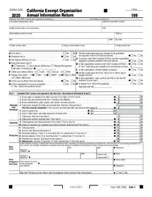 Ca Ftb 199 2020 2021 Fill Out Tax Template Online Us Legal Forms