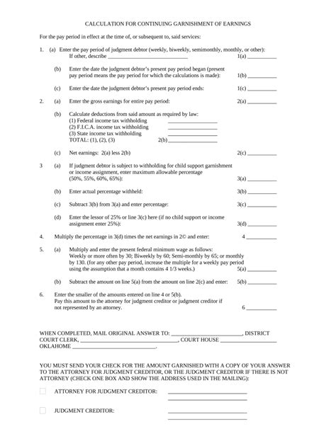 Calculation Garnishment Fill Out Amp Sign Online Dochub