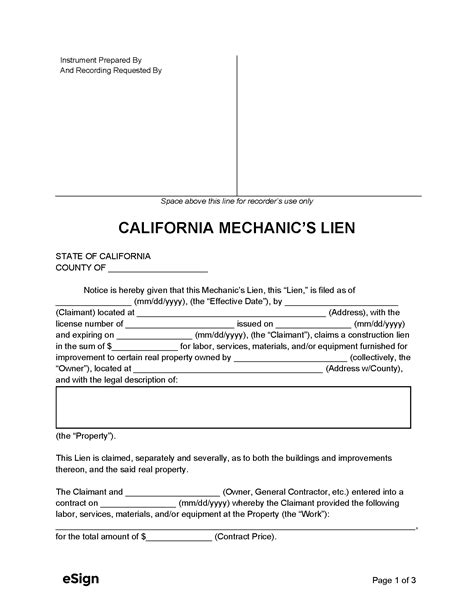 California Mechanics Lien Form 2023 Pdf Airslate Signnow