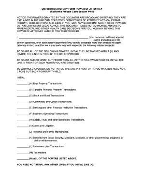 California Probate Code Sections 4400 4465 Fill And Sign Printable