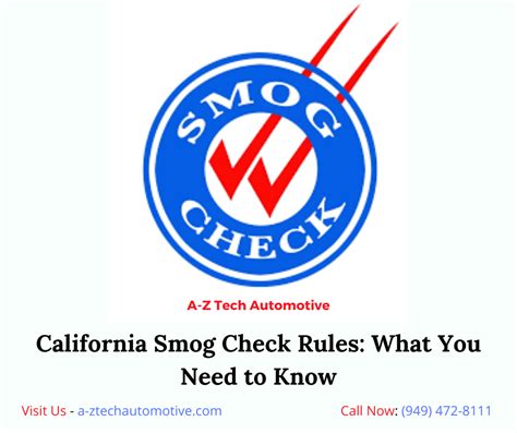 California Smog Check Rules What You Need To Know