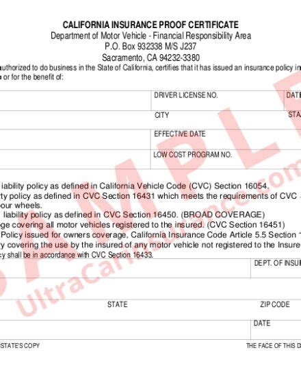 California Sr22 Insurance Get A Low Rate Quick Dmv Filing