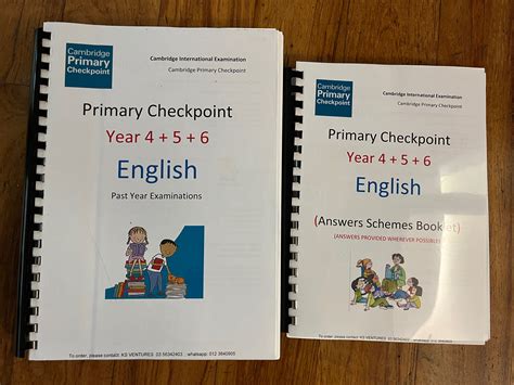 Cambridge Primary Checkpoint English Year 6 Past Year Marking Schemes