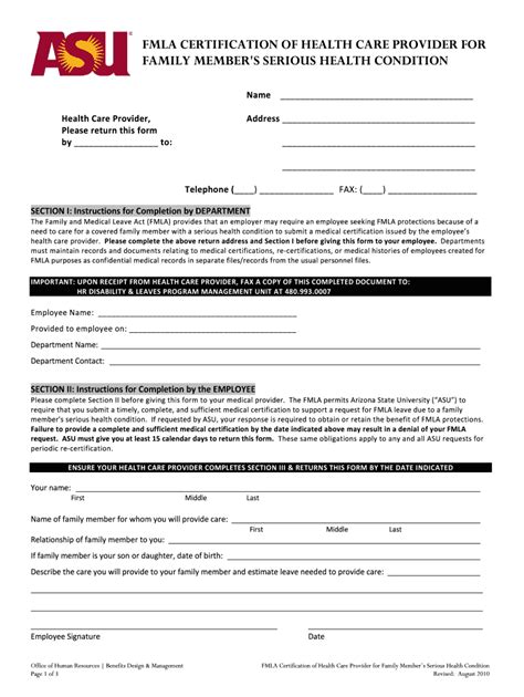 PA Fill Out FMLA Paperwork