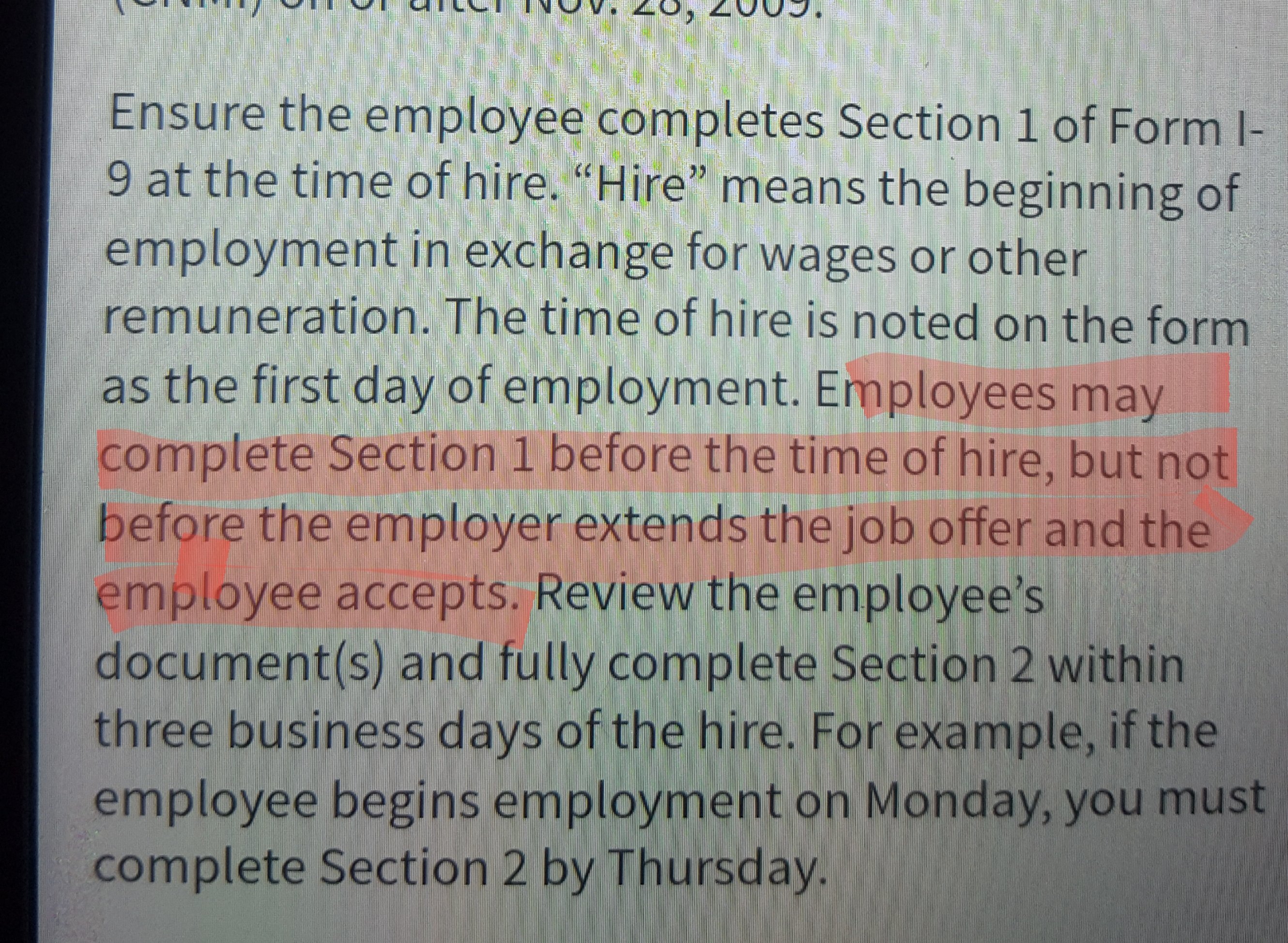 Hired with Expired I9 Form