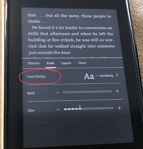 5 Kindle Font Tips