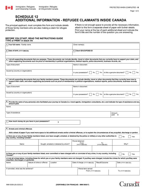 Canada Imm 1436 2020 2022 Fill And Sign Printable Template Online