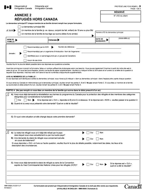 Canada Refugee Application Form Online Fill Out Sign Online Dochub