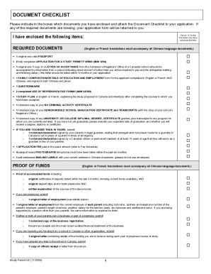 Canada Study Permit Application Kit 2005 2024 Fill And Sign Printable