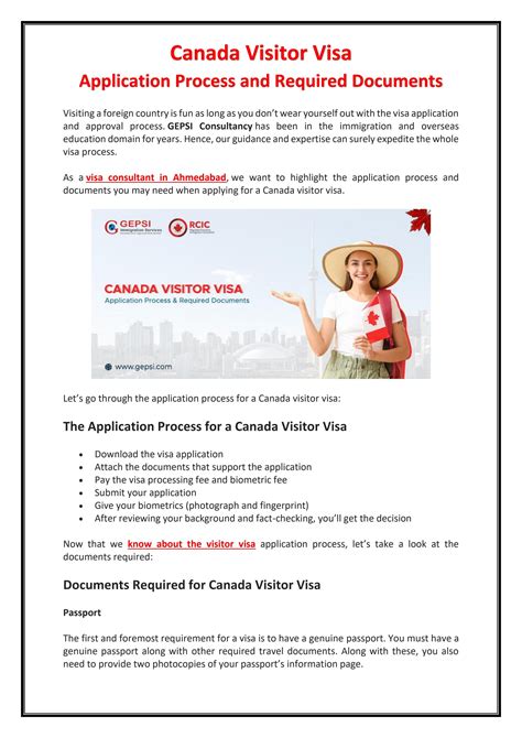 Canada Visa Complete Guide To Canada Visitor Visa Application And