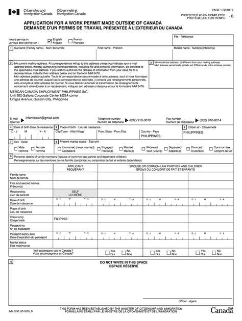 Canada Work Permit Application Complete With Ease Airslate Signnow