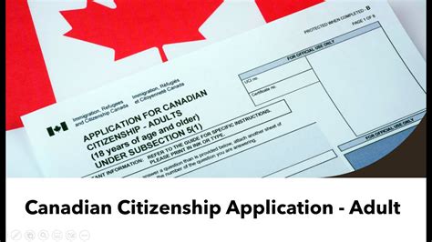 Canadian Citizenship Application Adult Cit0002 Physical Presence