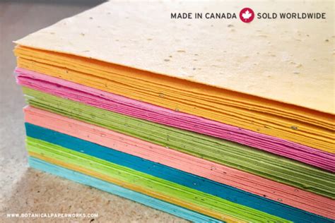 Canadian Seed Paper Botanical Paperworks