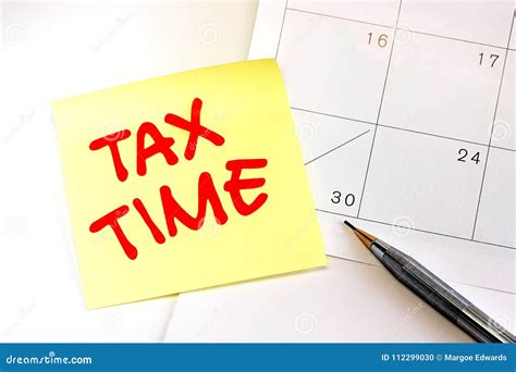 Canadian Tax Deadline Reminder Stock Photo Image Of Balance Warning 112299030