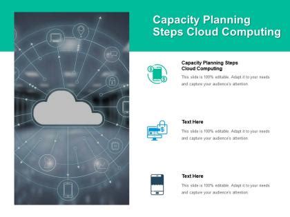 Capacity Planning Steps Cloud Computing Ppt Powerpoint Presentation Icon Show Cpb Powerpoint