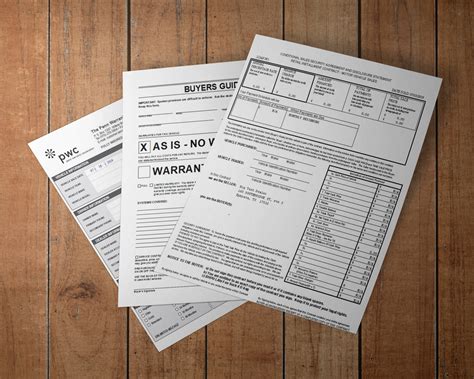 Car Deal Paperwork For Used Car Dealership Document Printing