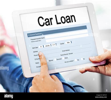 Car Loan Application Form Concept Stock Photo Alamy