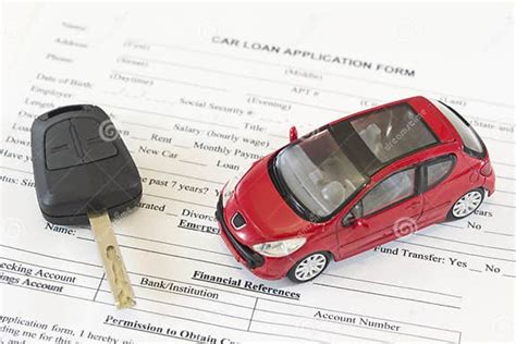 Car Loan Application Form Stock Image Image Of Sheet 24115431