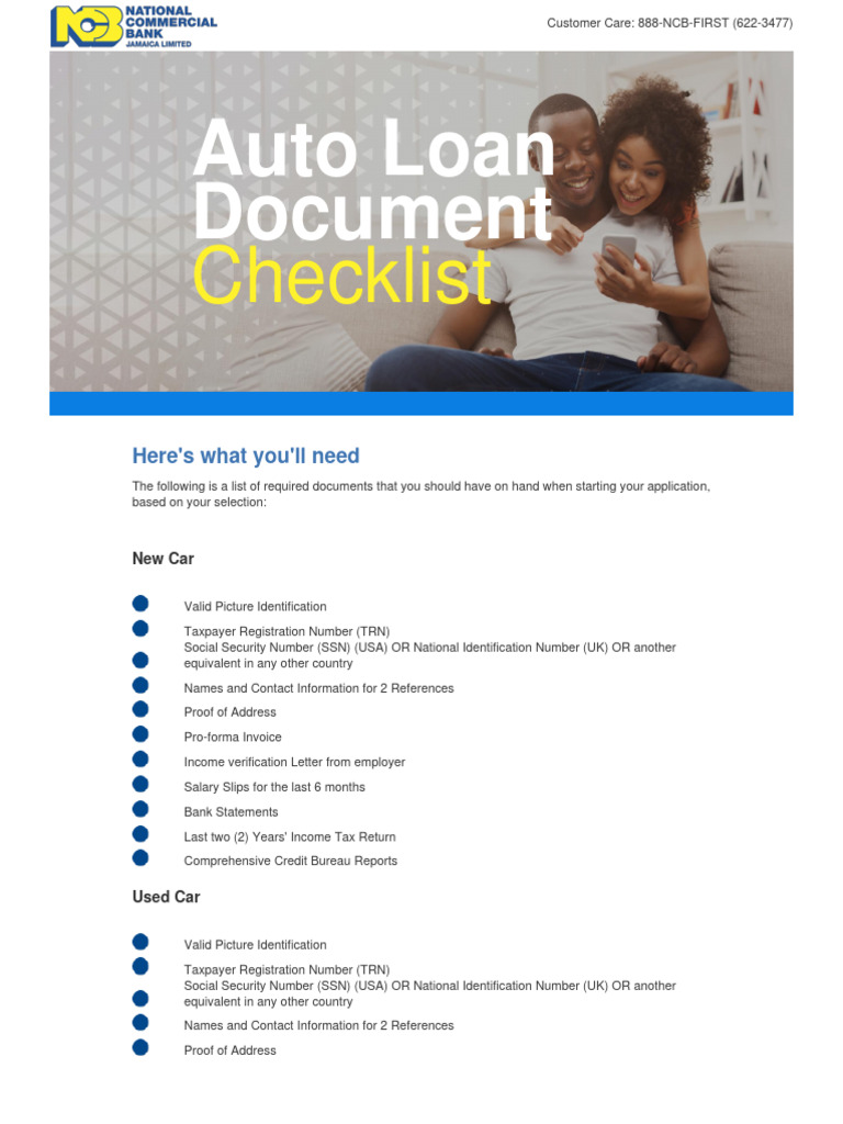 Car Loan Document Checklist 8 Things You Need Lendingtree