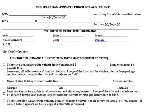 Car Loan Documents List