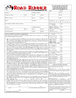 Car Rent Agriment Form Fill And Sign Printable Template Online