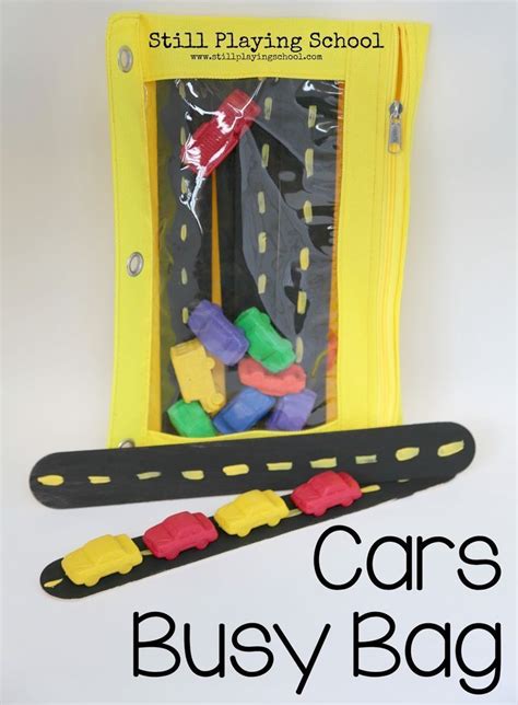 Cars Busy Bag Toddler Busy Bags Business For Kids Busy Toddler