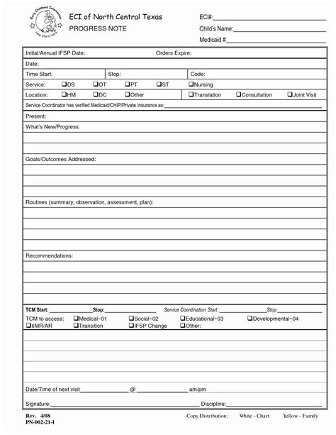 Case Notes Social Work Template Detrester Com