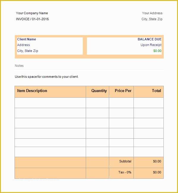 Cash Purchase Invoice Template In Word Google Docs Download