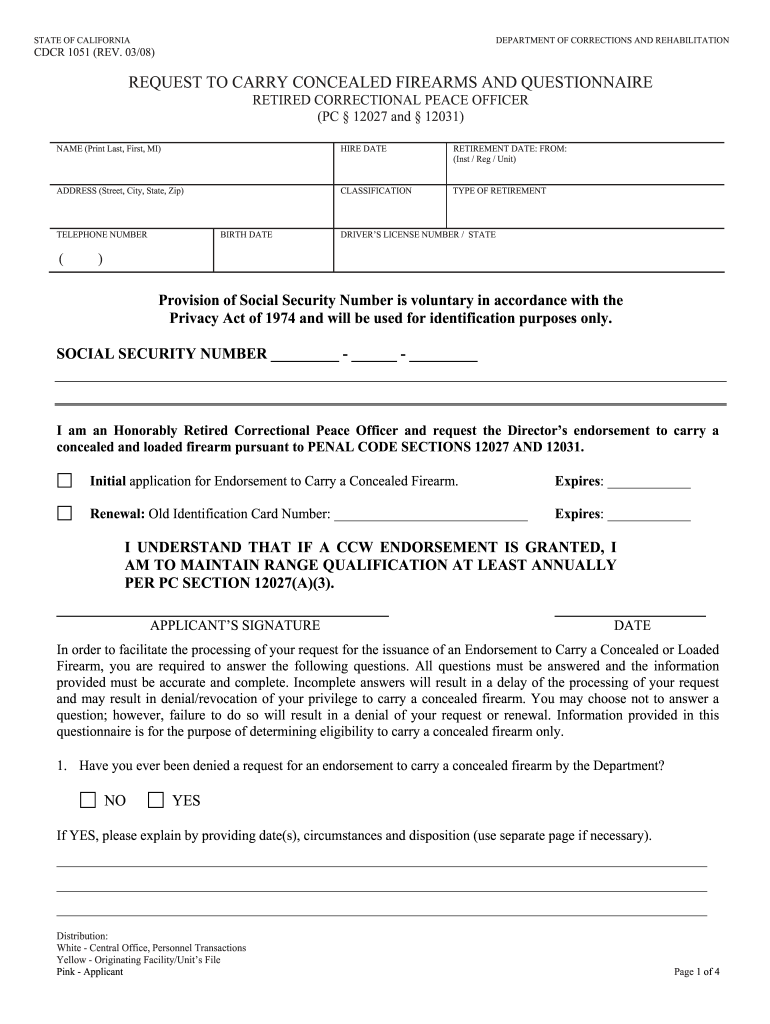 Ccw Cdcr Form Fill Out And Sign Printable Pdf Template Signnow