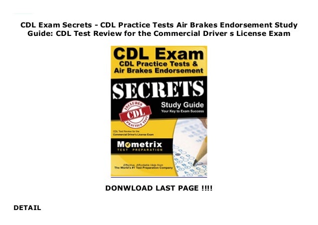 Cdl Air Brakes Practice Test Free 5 Tests Test Guide