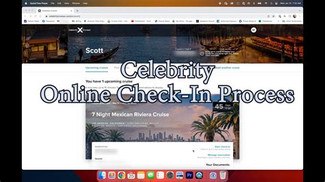 Celebrity Cruises Online Checkin Process Youtube