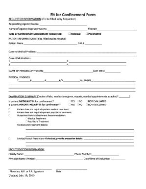 Certificate Of Confinement Complete With Ease Airslate Signnow