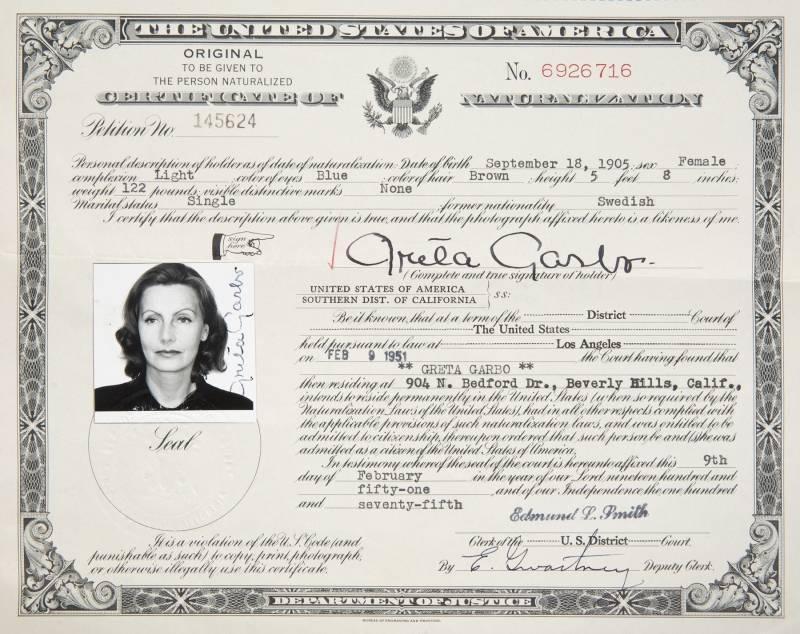 Certificate Of Naturalization