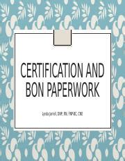 Certification And Bon Paperwork Final 2020 Ac 3 Pptx Certification