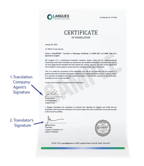 Certified Document Translation