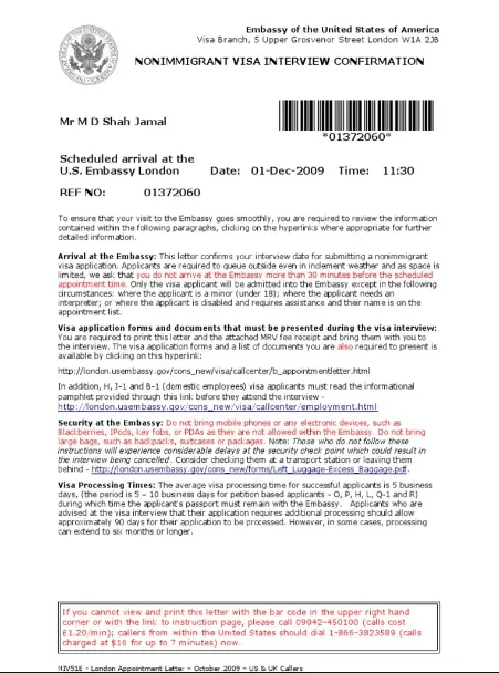 Change In Ds160 After Visa Appointment Confirmation Immigration