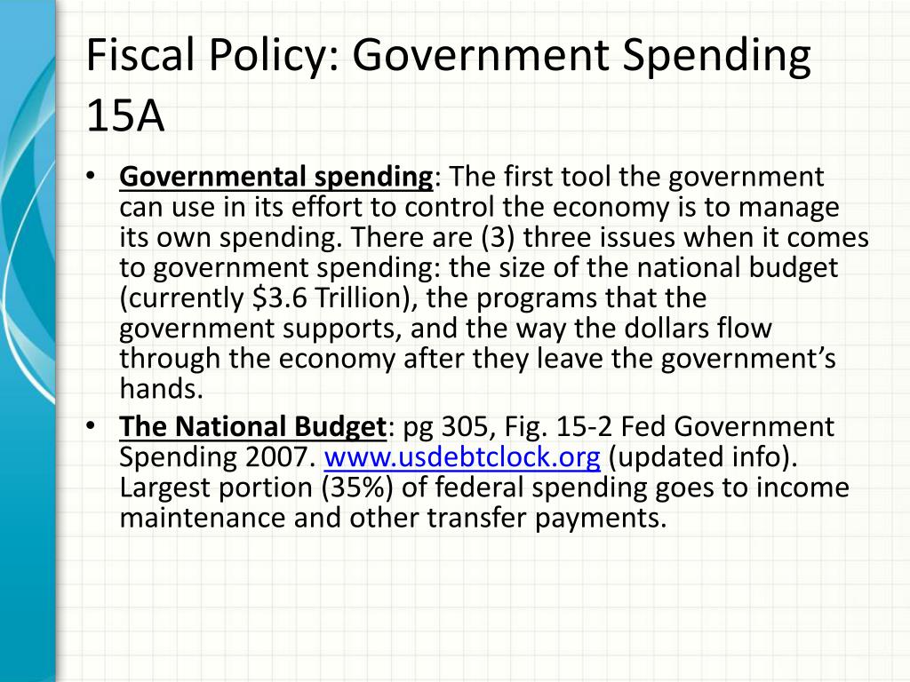 Chapter 15 Fiscal Policy Ppt Download