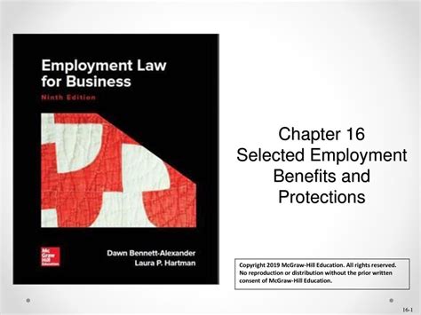 Chapter 16 Selected Employment Benefits And Protections Ppt Download