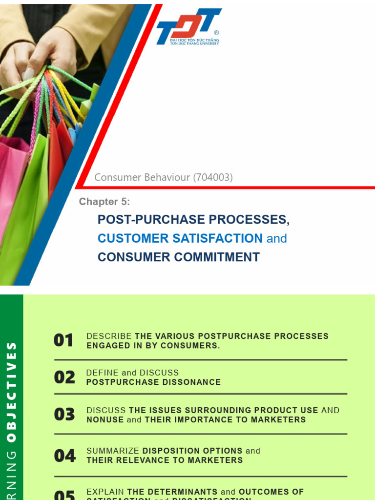 Chapter 5 Post Purchase Processes