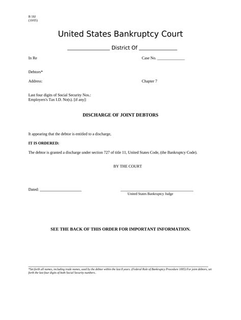 Chapter 7 Discharge Letter Fill Out Sign Online Dochub