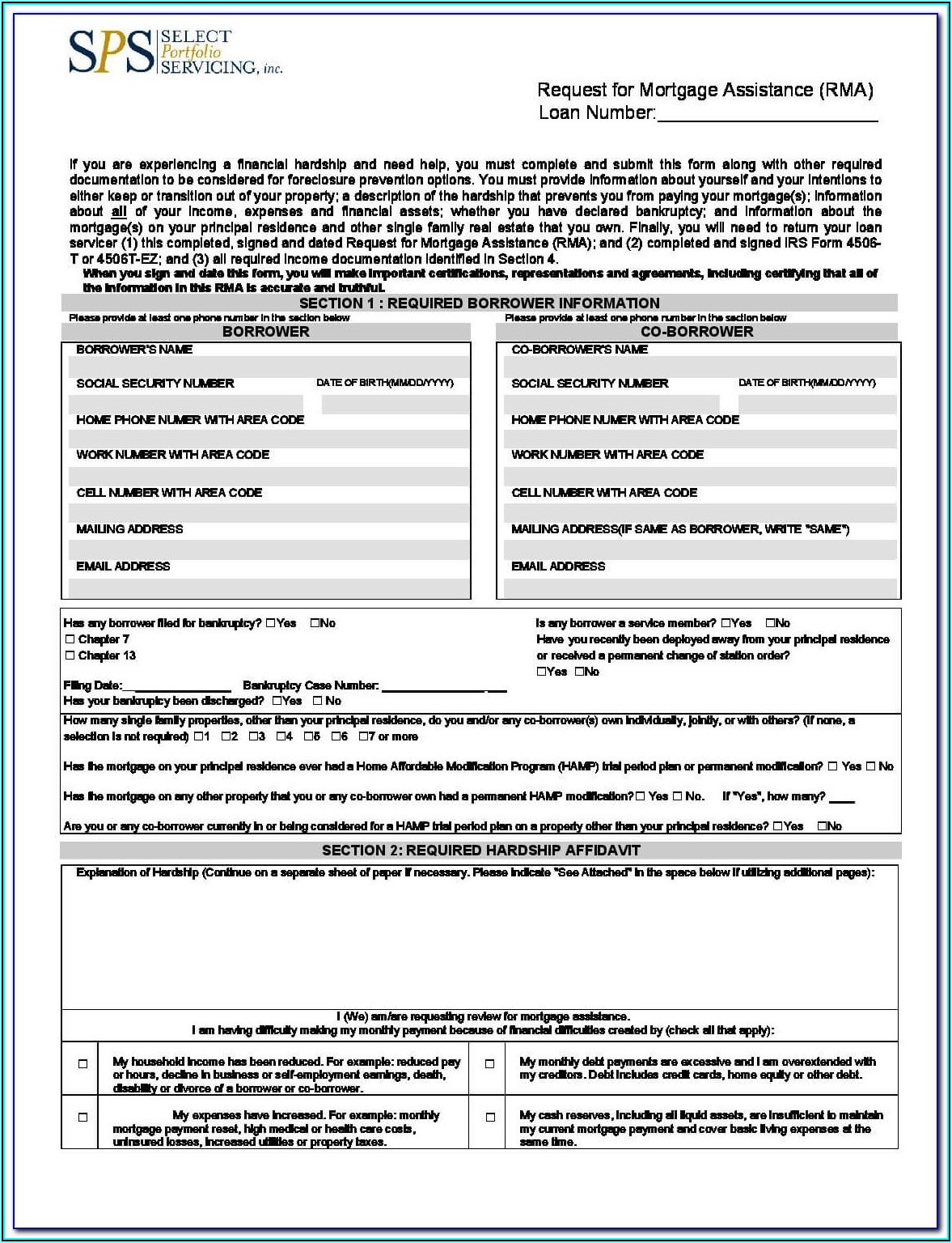 Chase Home Mortgage Loan Modification Forms Form Resume Examples Bw9jkyky7x