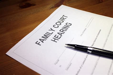 Child Support Court Hearing Paperwork Stock Photo Download Image Now