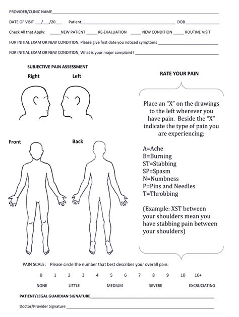 Chiropractic Intake Forms Fill Out Sign Online Dochub